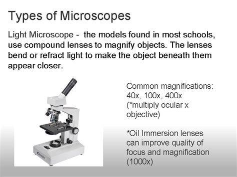 lenses on a microscope|3.1: Introduction to the Microscope .